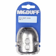 MG Duff MGD1 Zinc Streamline Anode For 1'' Dia Shaft Retail Pack